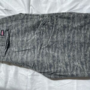 Dickies Men's Black Patterned Flat Front Shorts